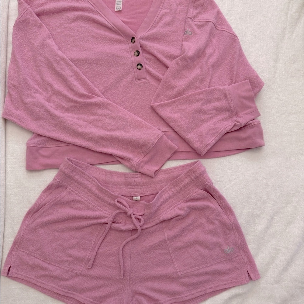 ALO Yoga Pink Set
